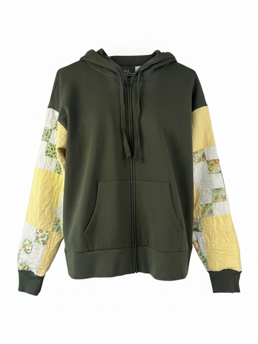 Upcycled Quilted Zip Up Jacket